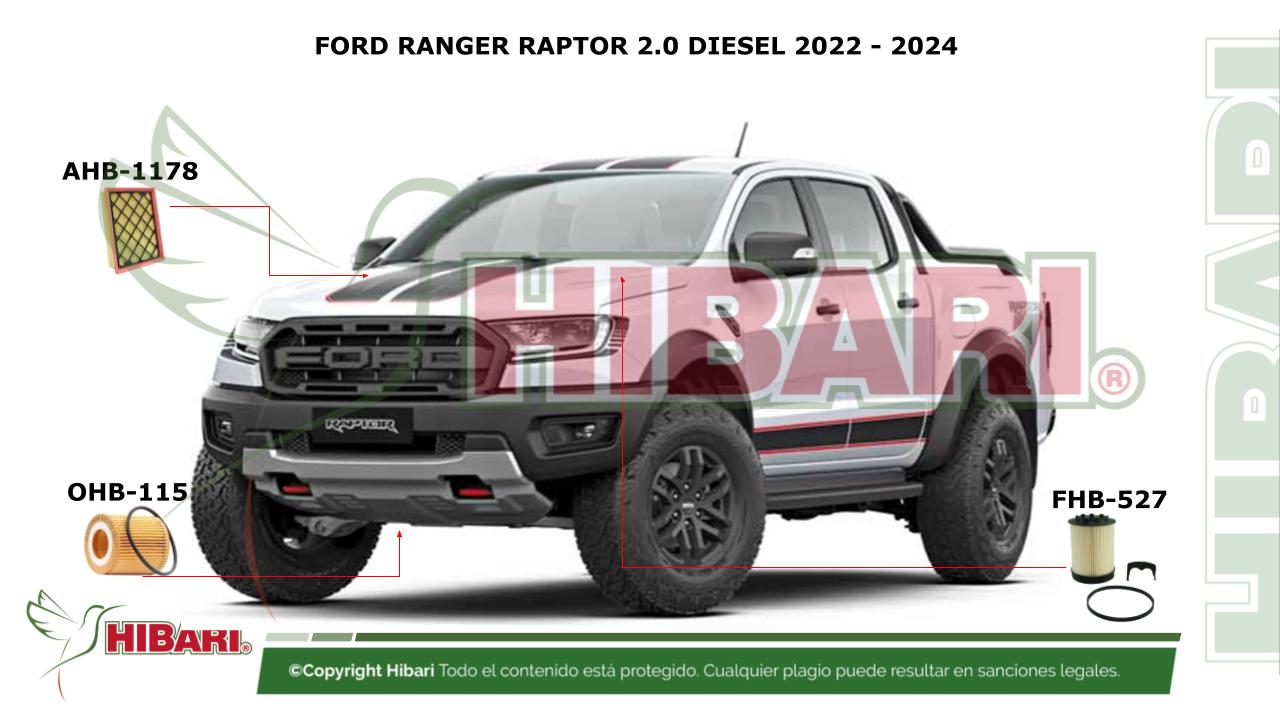 Lee más sobre el artículo FORD RANGER RAPTOR 2.0 DIESEL 2022 – 2024